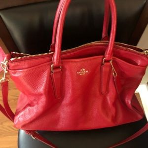 Red Coach Bag